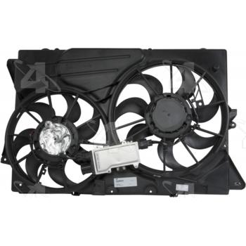 2010 Ford Flex Dual Radiator and Condenser Fan Assembly Four Seasons 76264 image 4 of 4