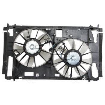 2008 Toyota RAV4 Dual Radiator and Condenser Fan Assembly Four Seasons 76266 image 1 of 4