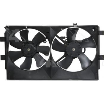 2008 Mitsubishi Lancer Dual Radiator and Condenser Fan Assembly Four Seasons 76268 image 2 of 4