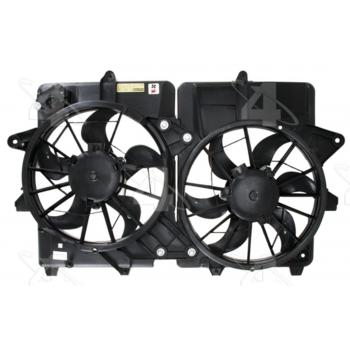 2011 Mercury Mariner Dual Radiator and Condenser Fan Assembly Four Seasons 76290 image 1 of 3