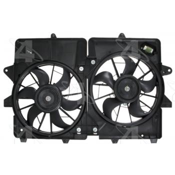 2011 Mercury Mariner Dual Radiator and Condenser Fan Assembly Four Seasons 76290 image 2 of 3
