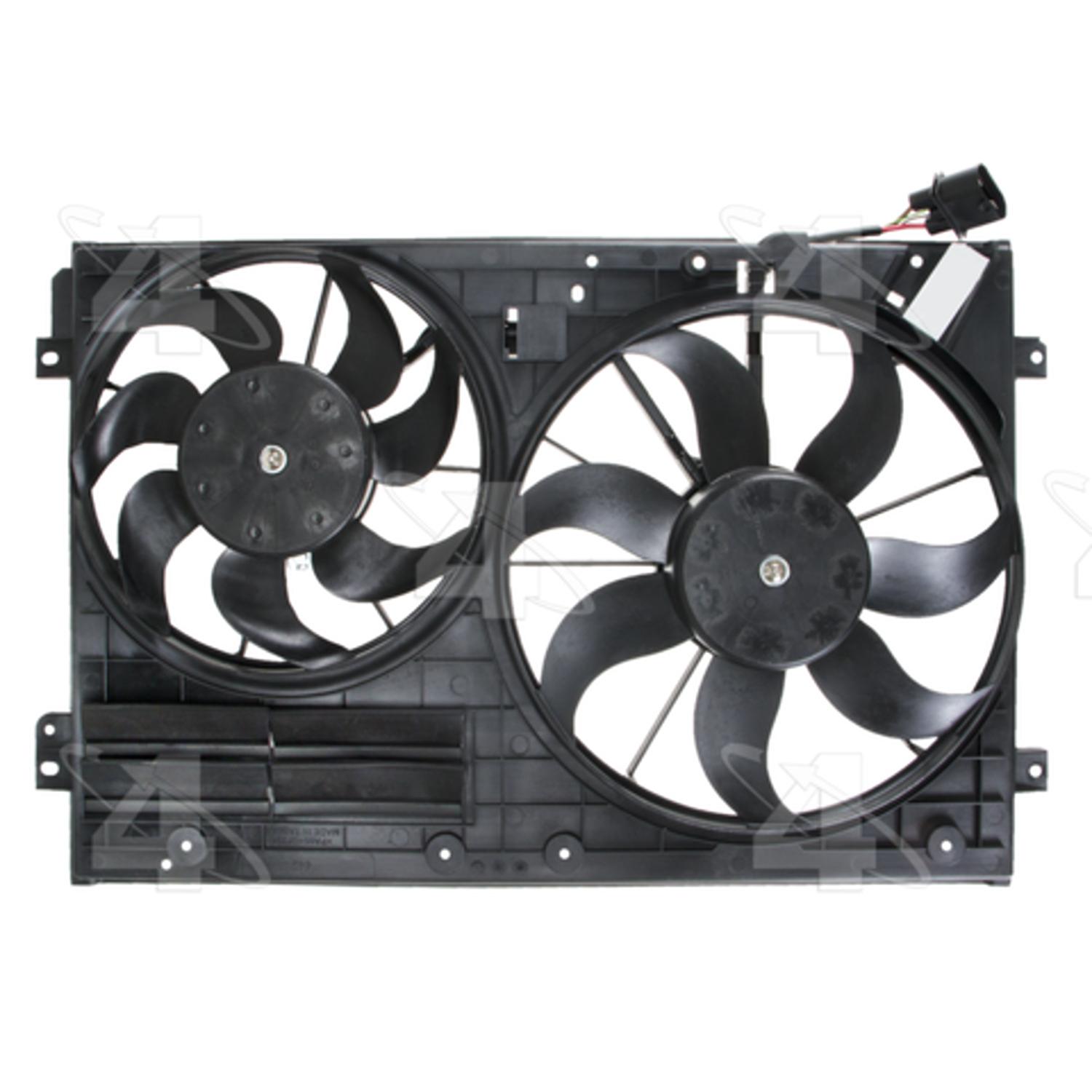 Four Seasons 76304 - Engine Cooling Fan Assembly Four Seasons 76304 Dual Radiator and Condenser Fan Assembly product image 1 of 3