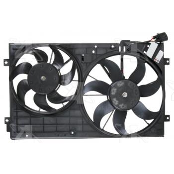 2009 Volkswagen Rabbit Dual Radiator and Condenser Fan Assembly Four Seasons 76305 image 1 of 3