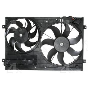 2006 Volkswagen Jetta Dual Radiator and Condenser Fan Assembly Four Seasons 76320 image 1 of 3