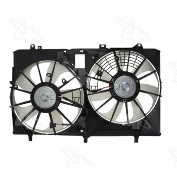 2012 Lexus RX350 Dual Radiator and Condenser Fan Assembly Four Seasons 76338 image 2 of 4