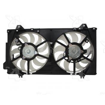 2014 Mazda 6 Dual Radiator and Condenser Fan Assembly Four Seasons 76339 image 2 of 3
