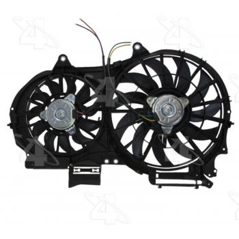 2006 Audi A4 Dual Radiator and Condenser Fan Assembly Four Seasons 76344 image 2 of 4