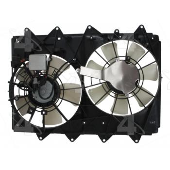2007 Mazda CX-9 Dual Radiator and Condenser Fan Assembly Four Seasons 76355 image 2 of 4