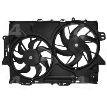2009 Pontiac Torrent Dual Radiator and Condenser Fan Assembly Four Seasons 76357 image 1 of 4