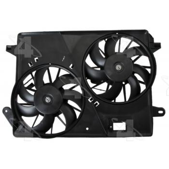 2014 Chrysler 300 Dual Radiator and Condenser Fan Assembly Four Seasons 76387 image 1 of 4