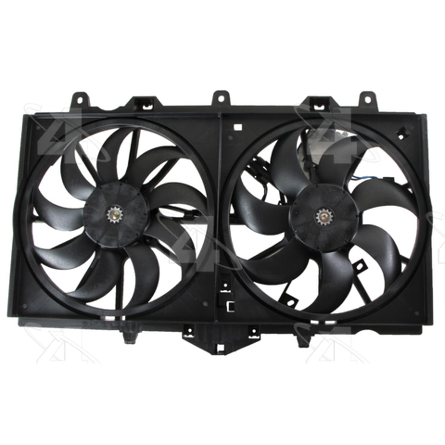 Four Seasons 76398 - Engine Cooling Fan Assembly Four Seasons 76398 Dual Radiator and Condenser Fan Assembly product image 1 of 3
