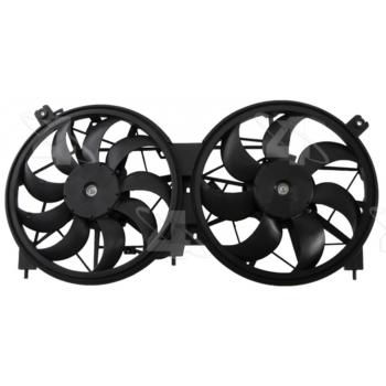 2018 Nissan Murano Dual Radiator and Condenser Fan Assembly Four Seasons 76404 image 1 of 4
