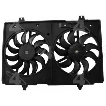2019 Nissan NV3500 Dual Radiator and Condenser Fan Assembly Four Seasons 76405 image 1 of 4