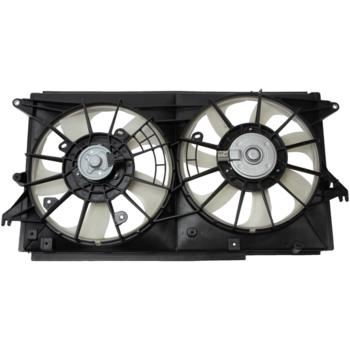 2015 Mazda 5 Dual Radiator and Condenser Fan Assembly Four Seasons 76410 image 1 of 4