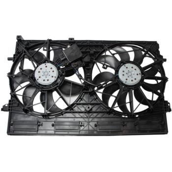 2021 Nissan Rogue Dual Radiator and Condenser Fan Assembly Four Seasons 76435 image 1 of 3