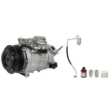 2019 Ford Police Interceptor Utility A/C Compressor and Component Kit Front and Rear Four Seasons 8500NK image 1 of 4