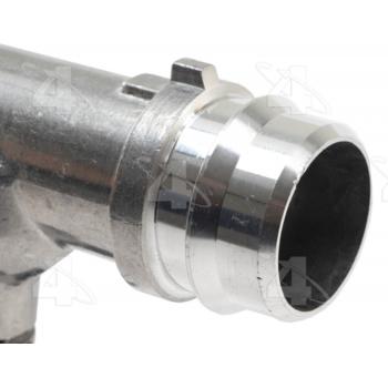 2021 Kia Forte5 Engine Coolant Thermostat / Water Outlet Assembly Four Seasons 86255 image 3 of 4