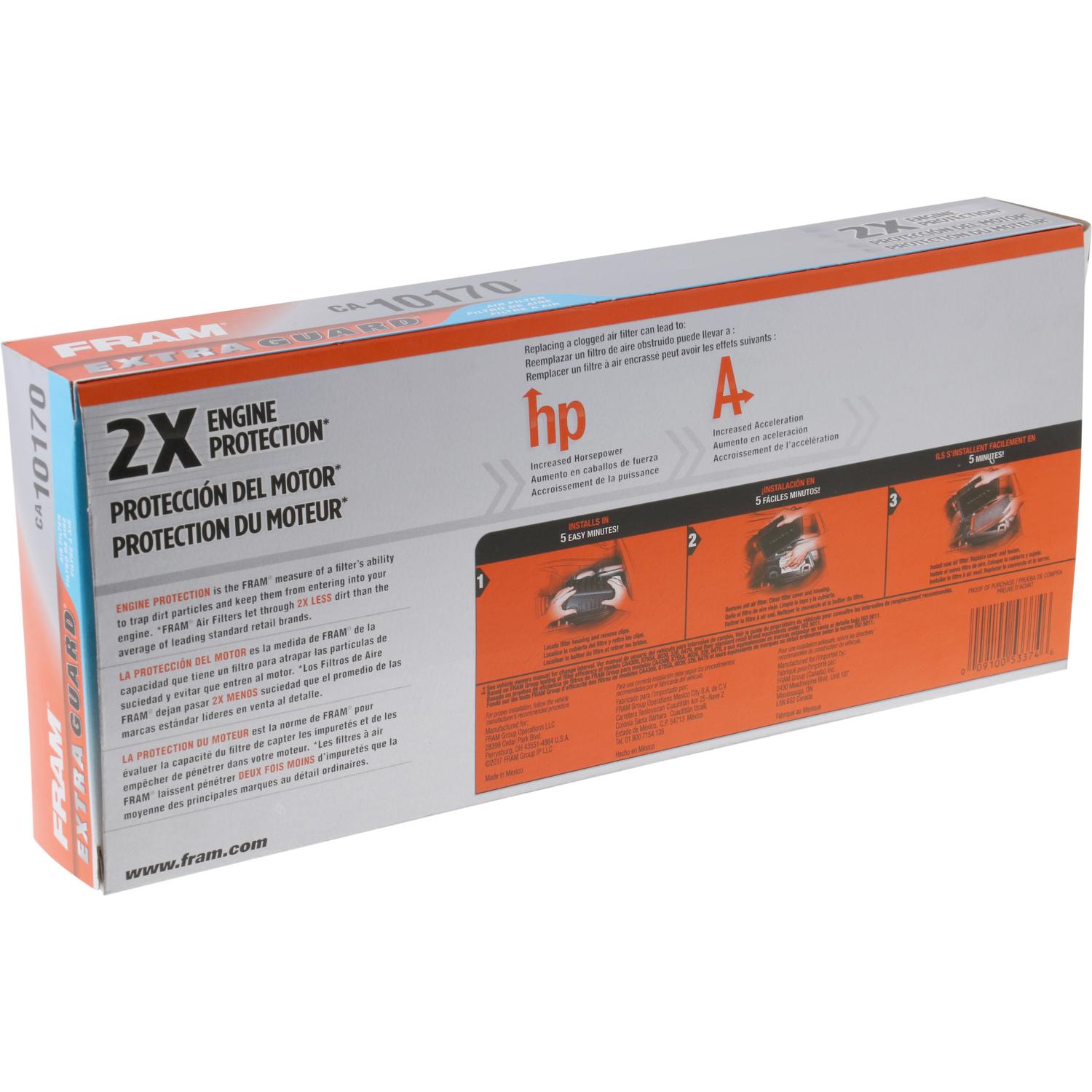 Fram CA10170 Air Filter product image 4 of 7