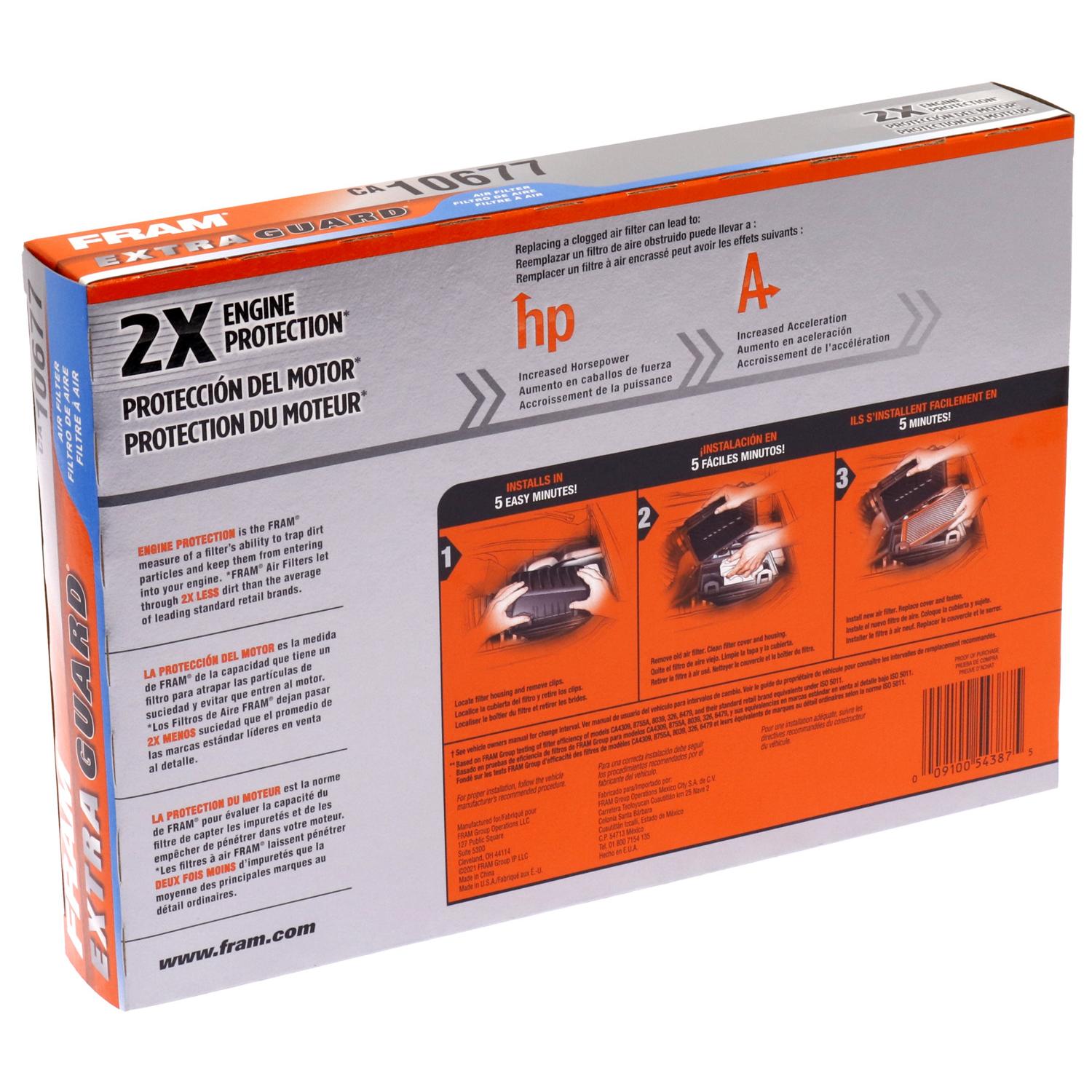 Fram CA10677 Air Filter product image 4 of 6