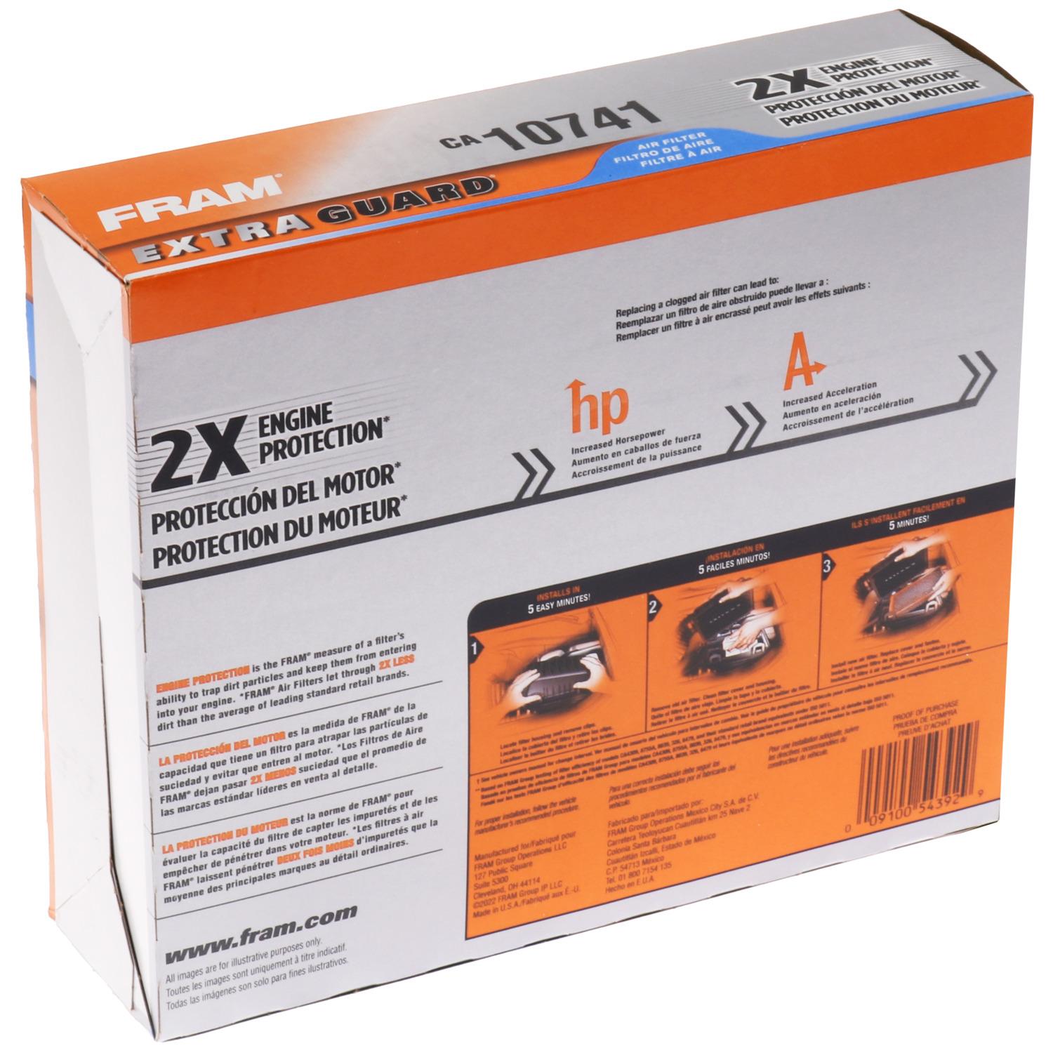 Fram CA10741 Air Filter product image 5 of 7