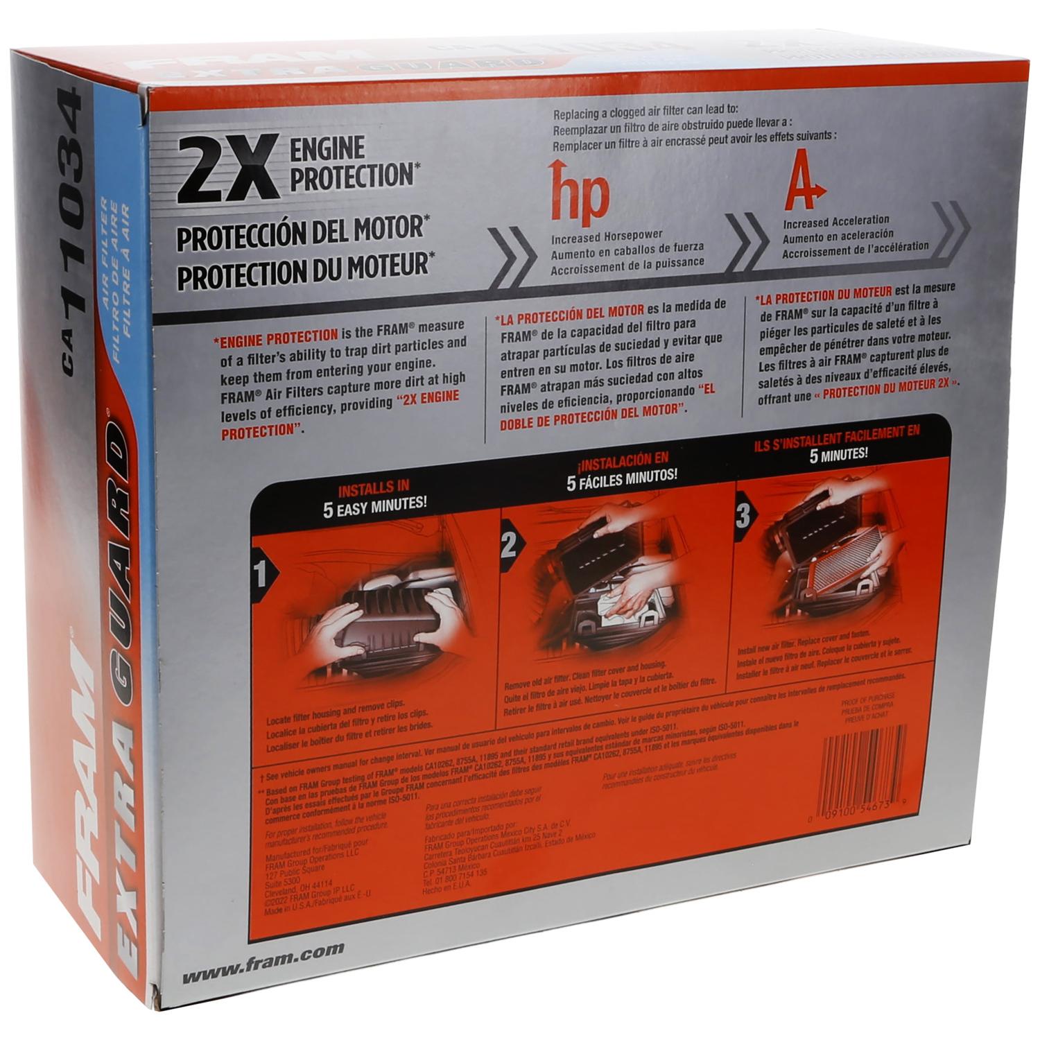 Fram CA11034 Air Filter product image 6 of 7