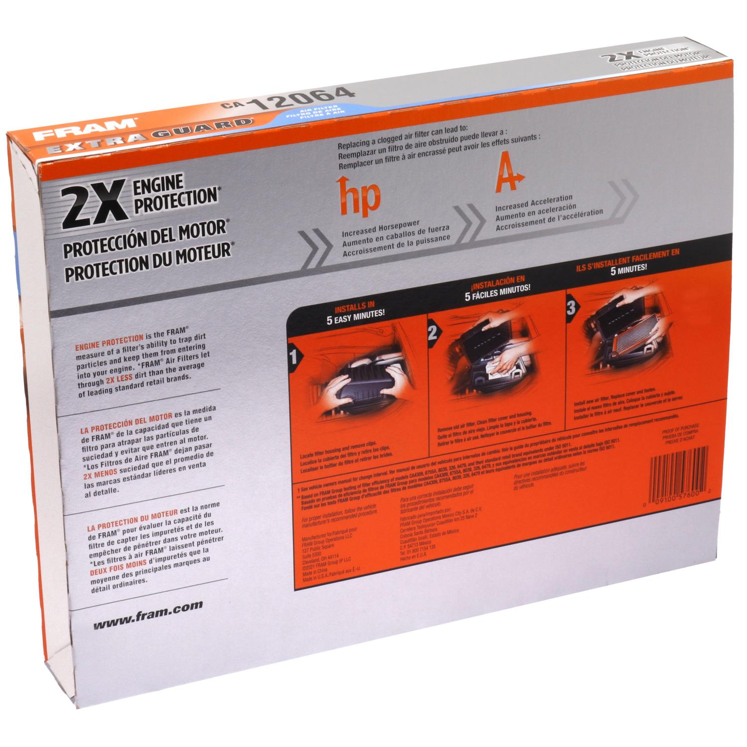 Fram CA12064 Air Filter product image 1 of 6