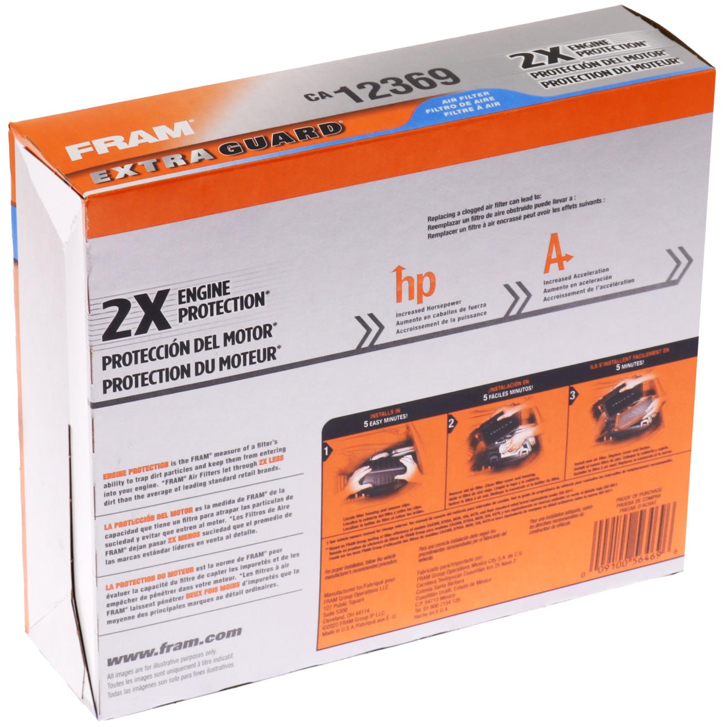 Fram CA12369 Air Filter product image 1 of 6