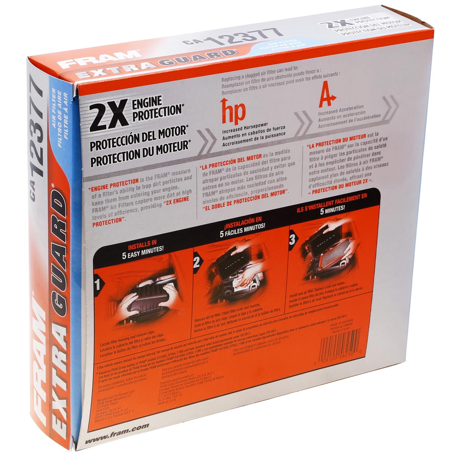 Fram CA12377 Air Filter product image 4 of 6