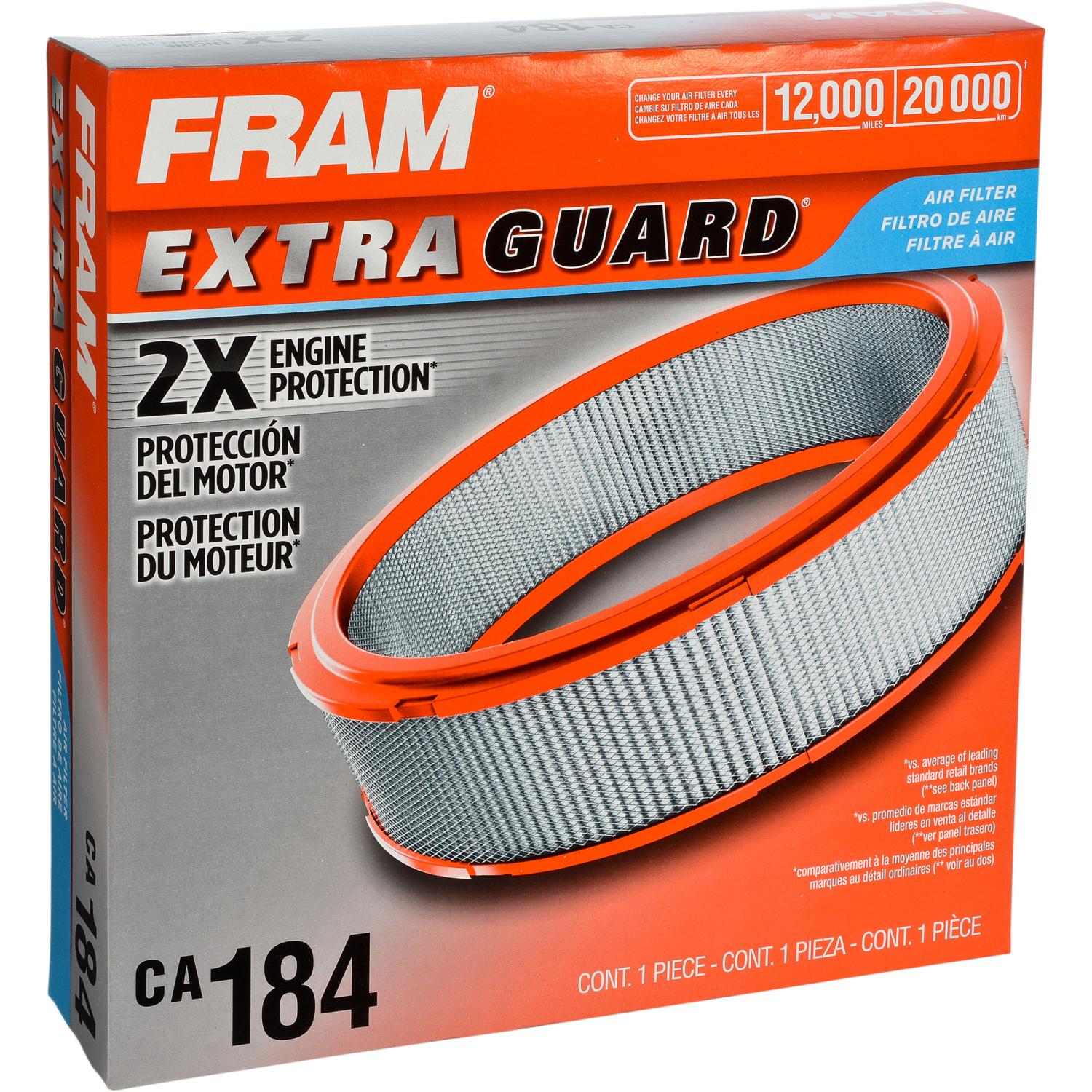 Fram CA184 - Air Filter Fram CA184 Air Filter product image 2 of 6