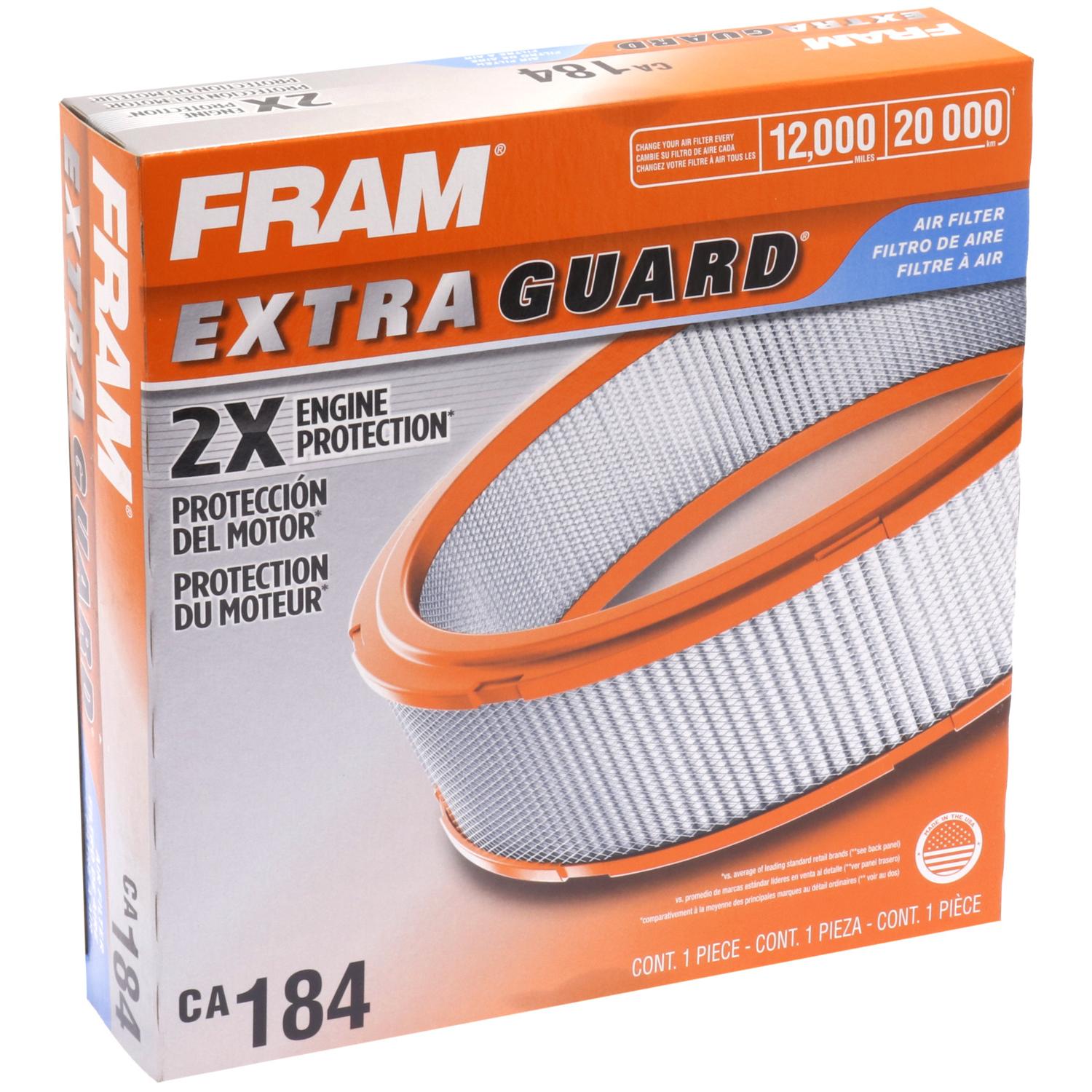 Fram CA184 - Air Filter Fram CA184 Air Filter product image 5 of 6