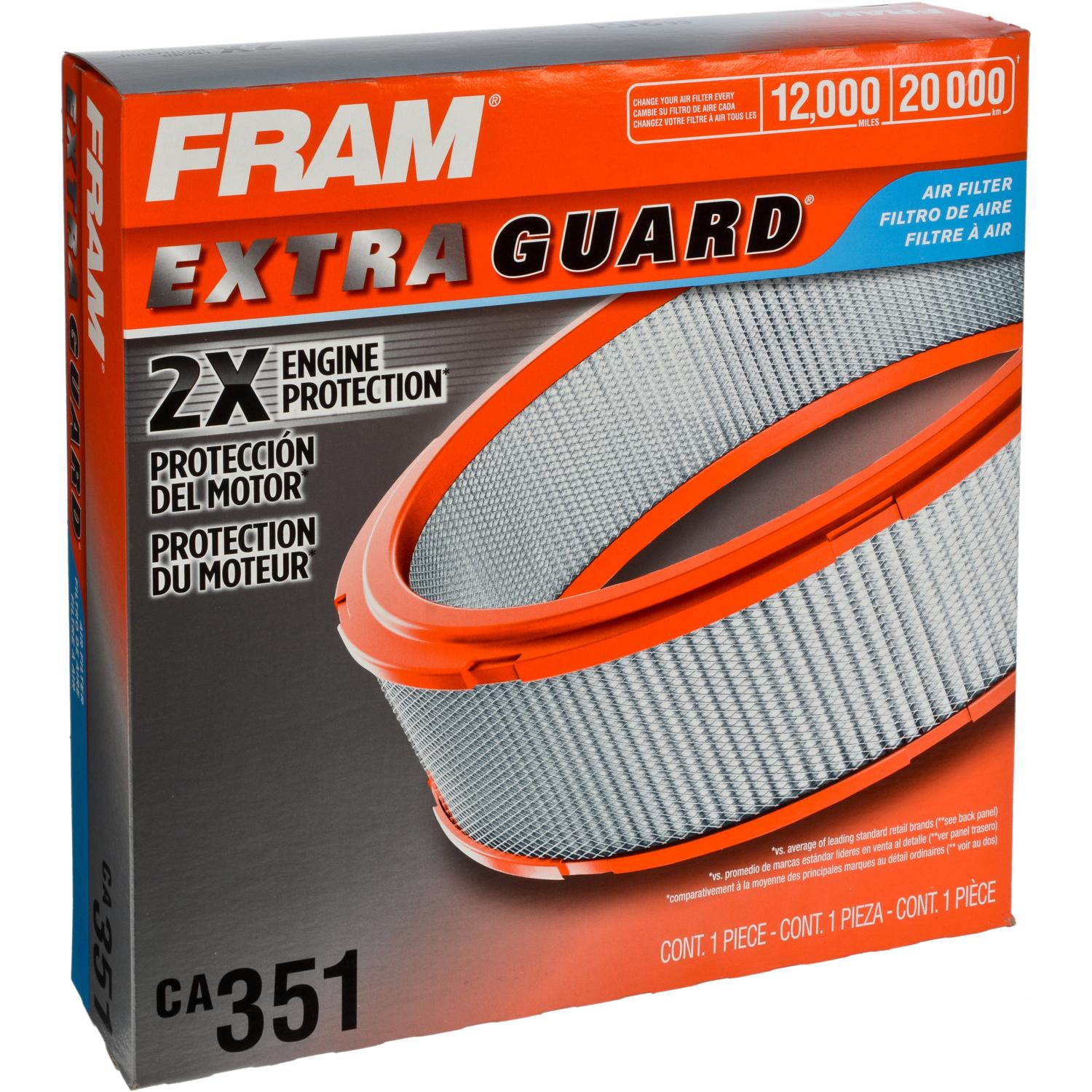 Fram CA351 - Air Filter Fram CA351 Air Filter product image 2 of 6