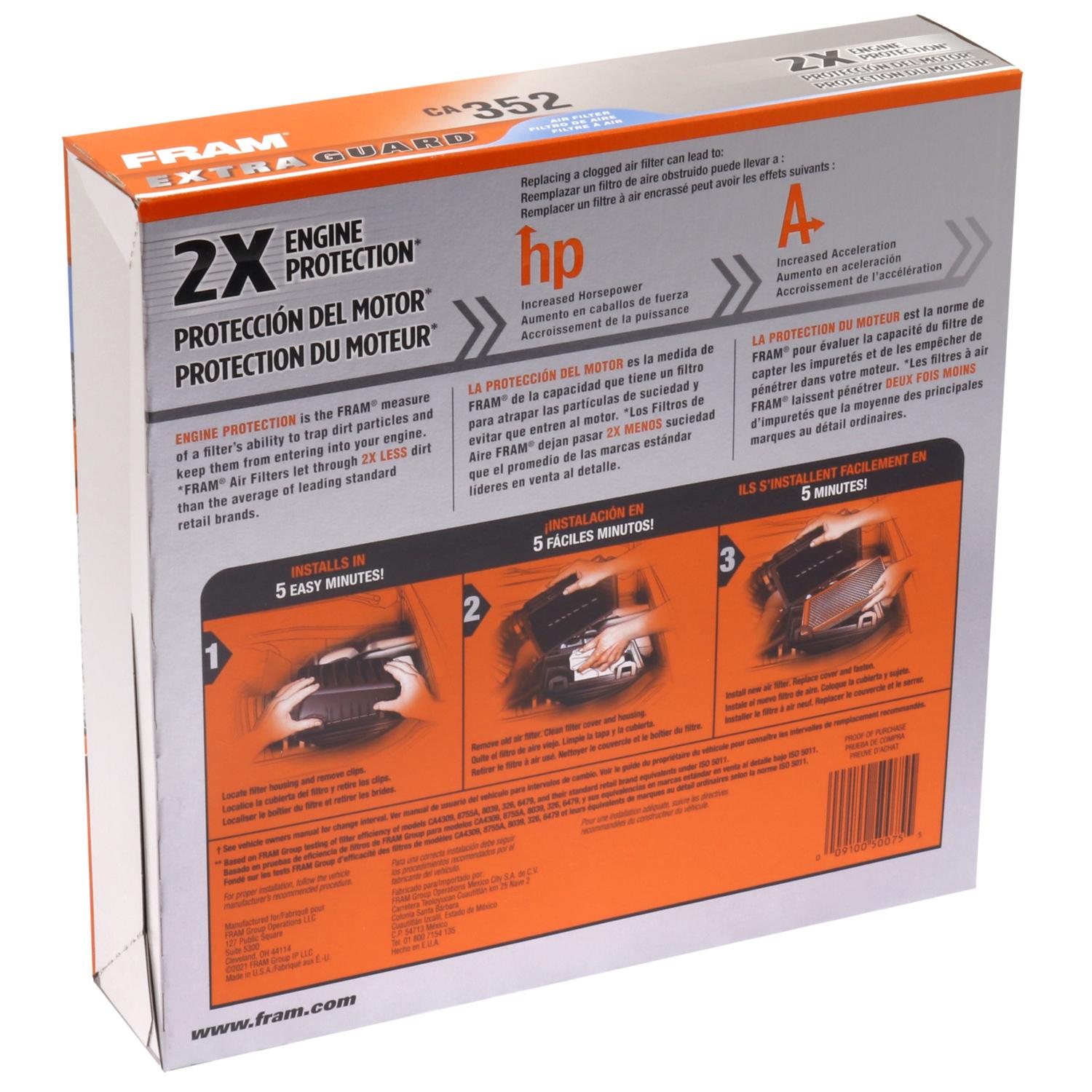Fram CA352 Air Filter product image 4 of 6