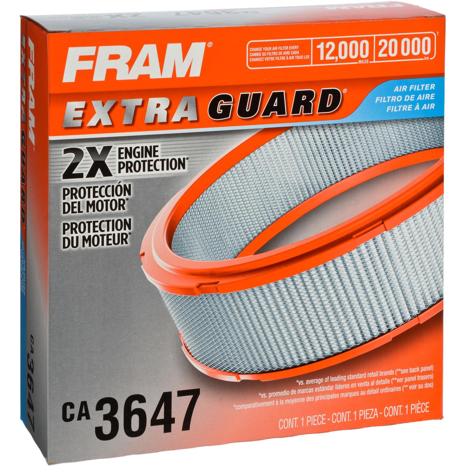 Fram CA3647 - Air Filter Fram CA3647 Air Filter product image 3 of 3