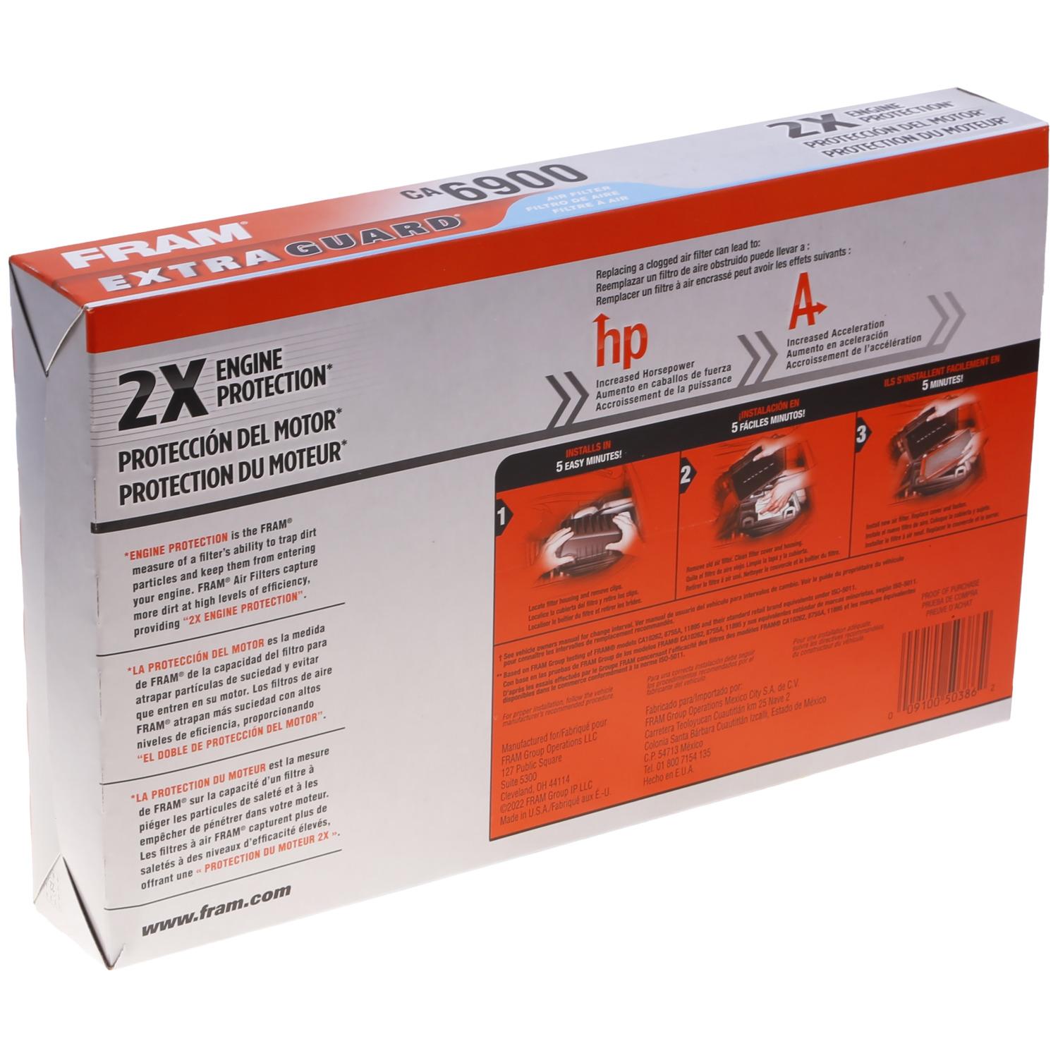 Fram CA6900 Air Filter product image 6 of 7