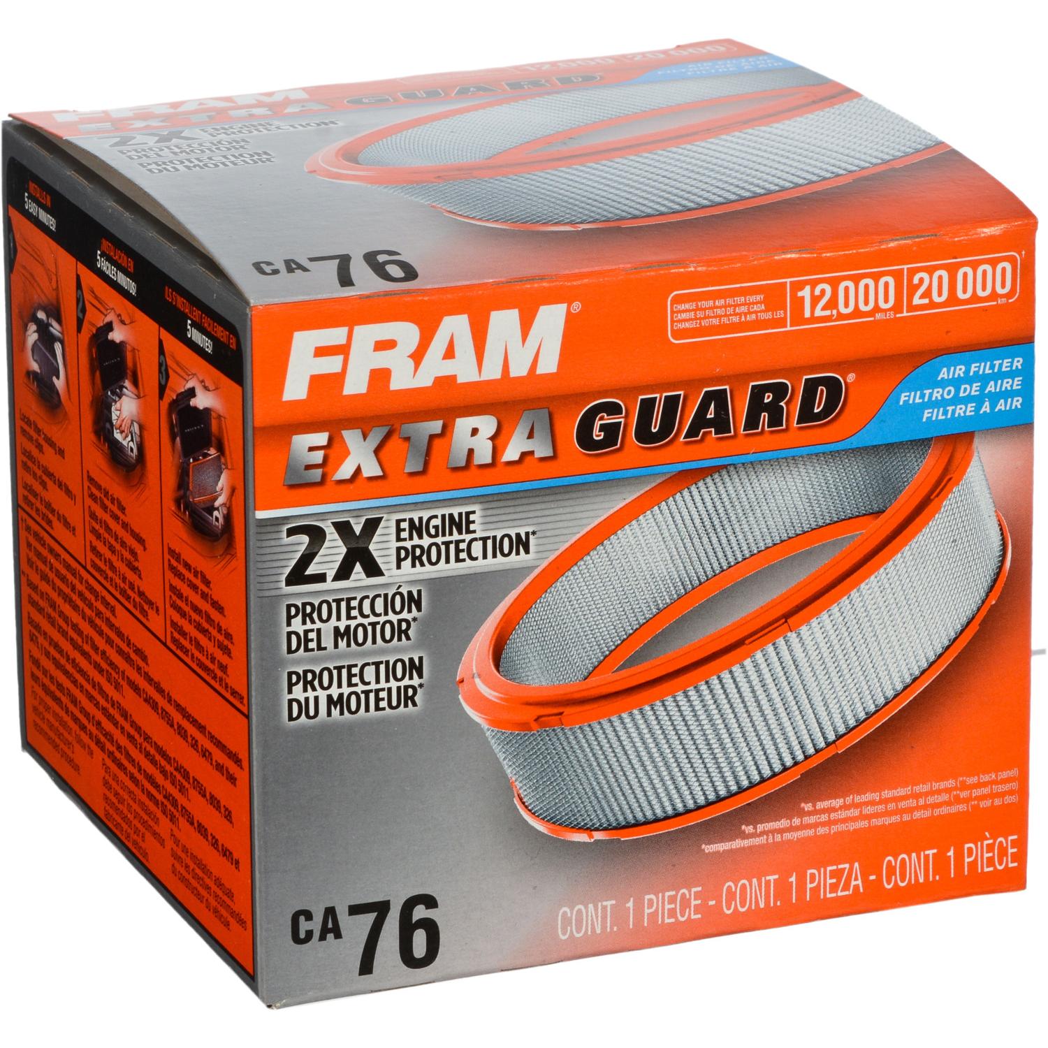 Fram CA76 - Air Filter Fram CA76 Air Filter product image 4 of 4