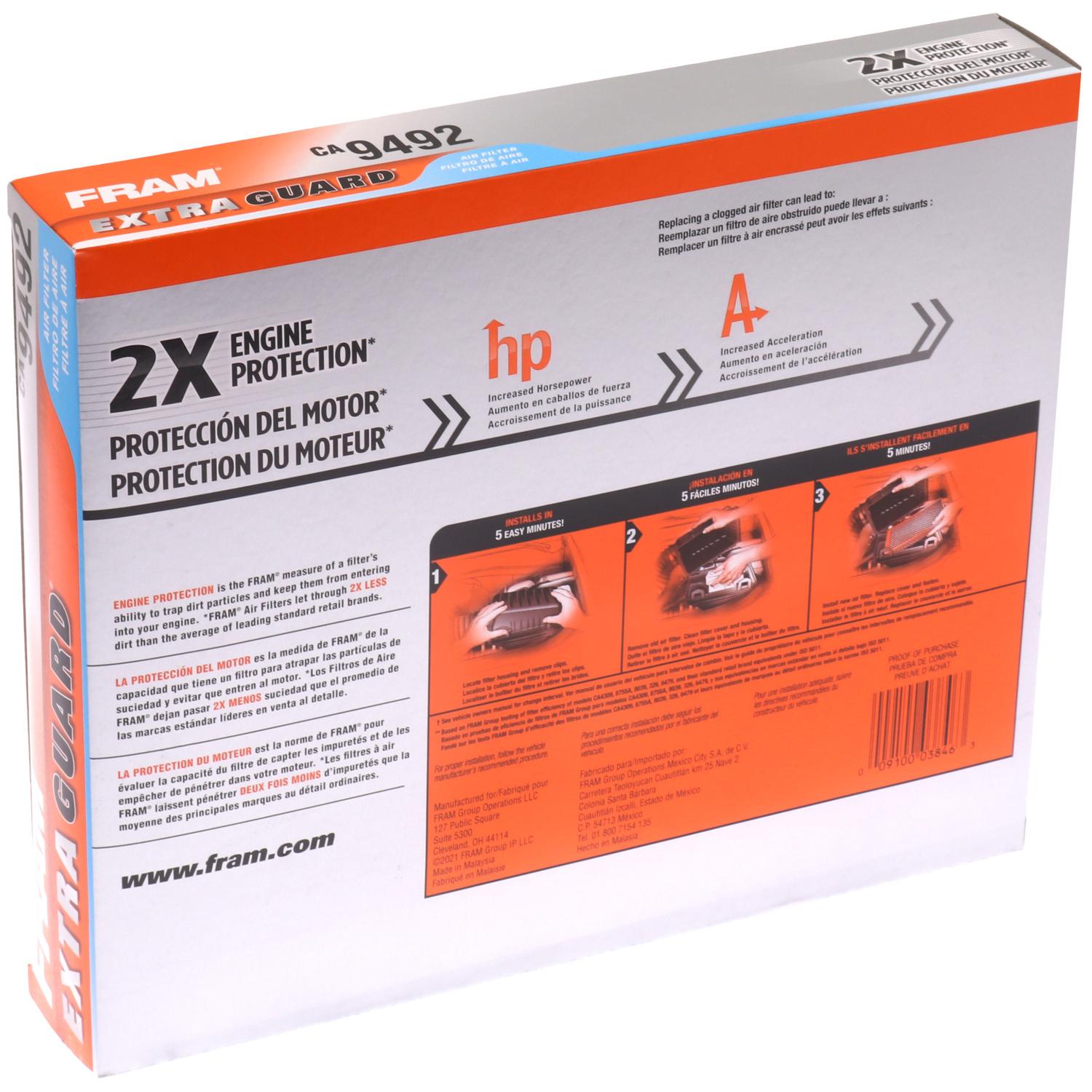 Fram CA9492 Air Filter product image 7 of 7