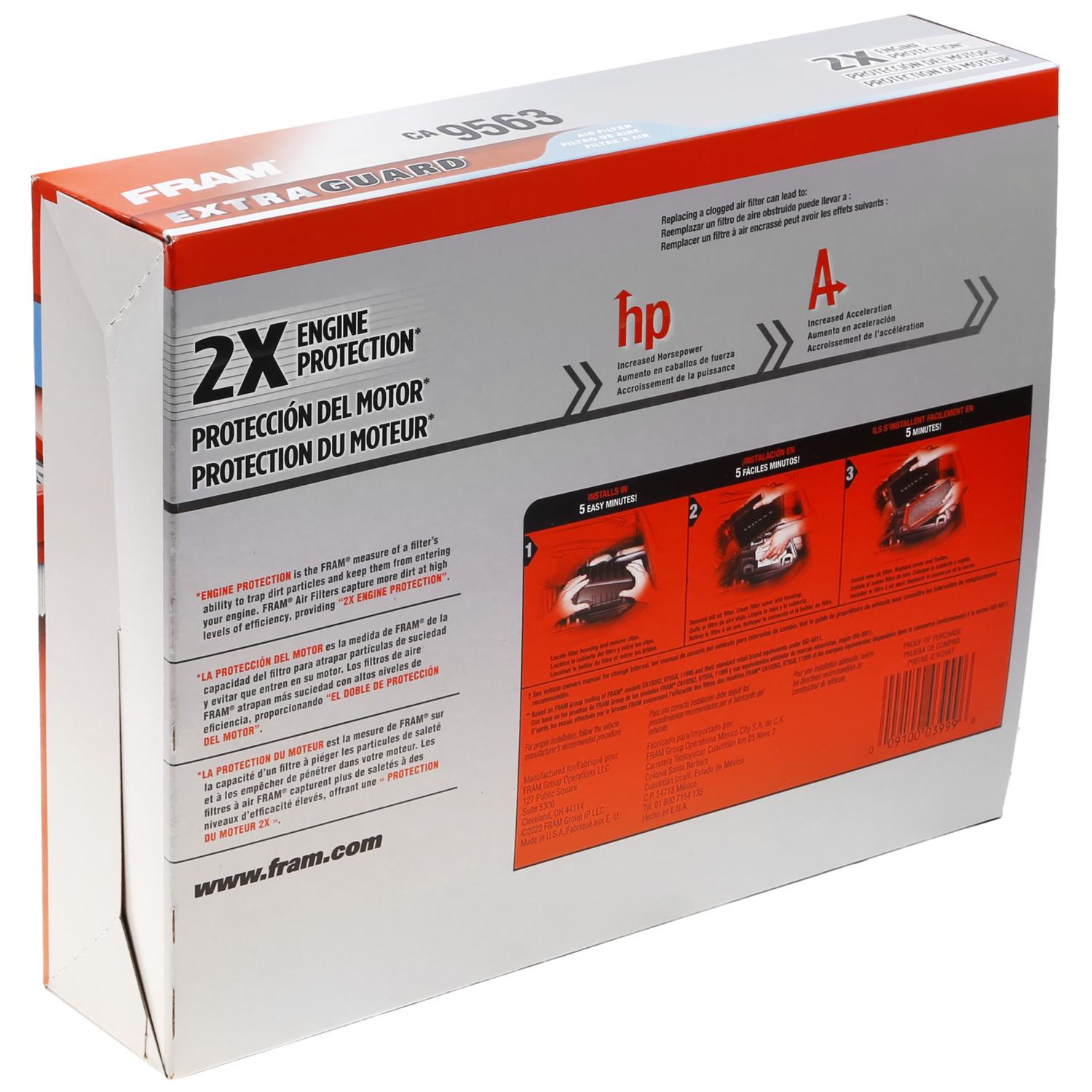 Fram CA9563 Air Filter product image 6 of 7