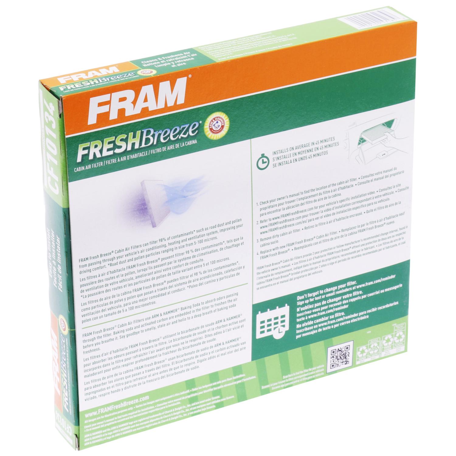 Fram CF10134 Cabin Air Filter product image 4 of 6