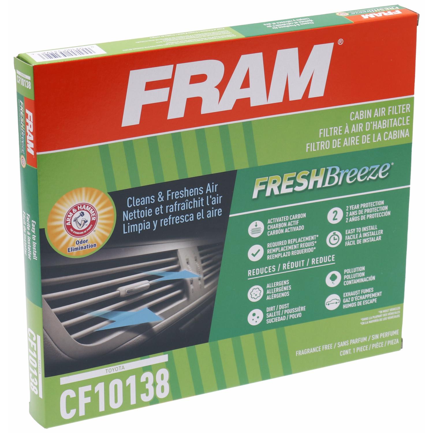 Fram CF10138 - Cabin Air Filter Fram CF10138 Cabin Air Filter product image 5 of 6