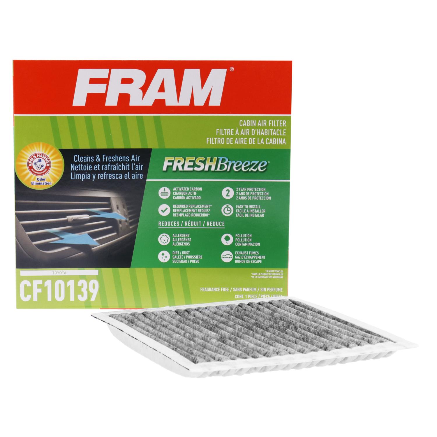 Fram CF10139 - Cabin Air Filter Fram CF10139 Cabin Air Filter product image 1 of 6