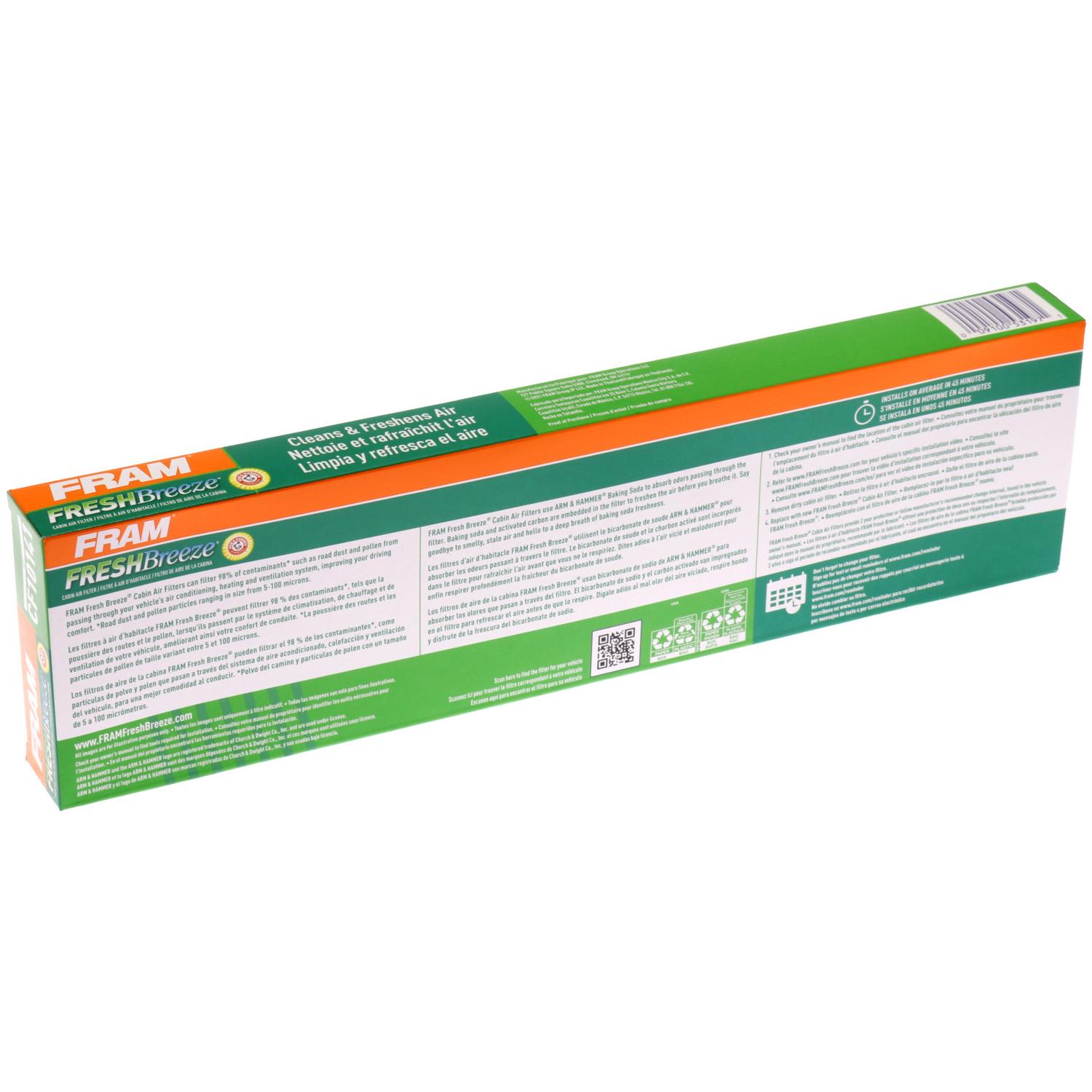Fram CF10141 - Cabin Air Filter Fram CF10141 Cabin Air Filter product image 7 of 7