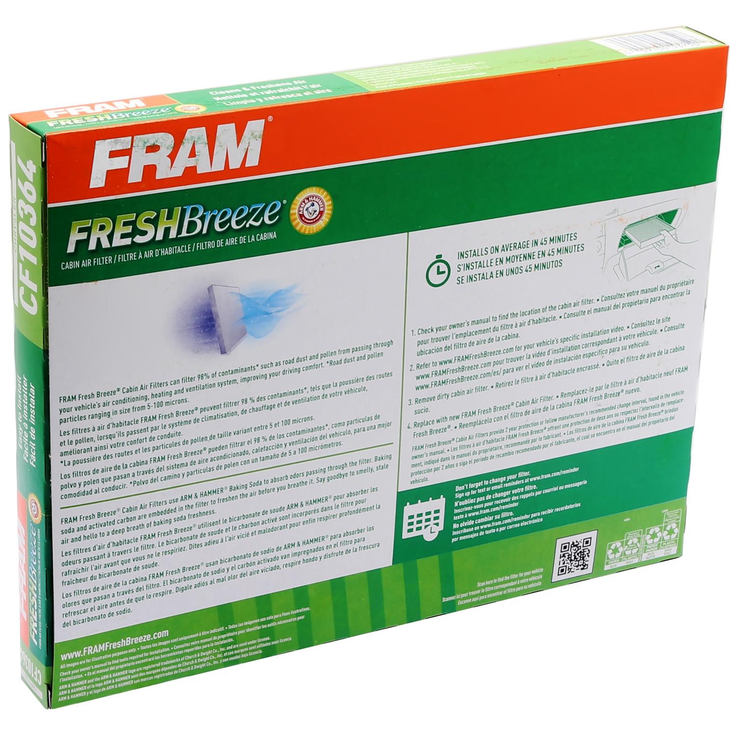 Fram CF10364 - Cabin Air Filter Fram CF10364 Cabin Air Filter product image 6 of 7