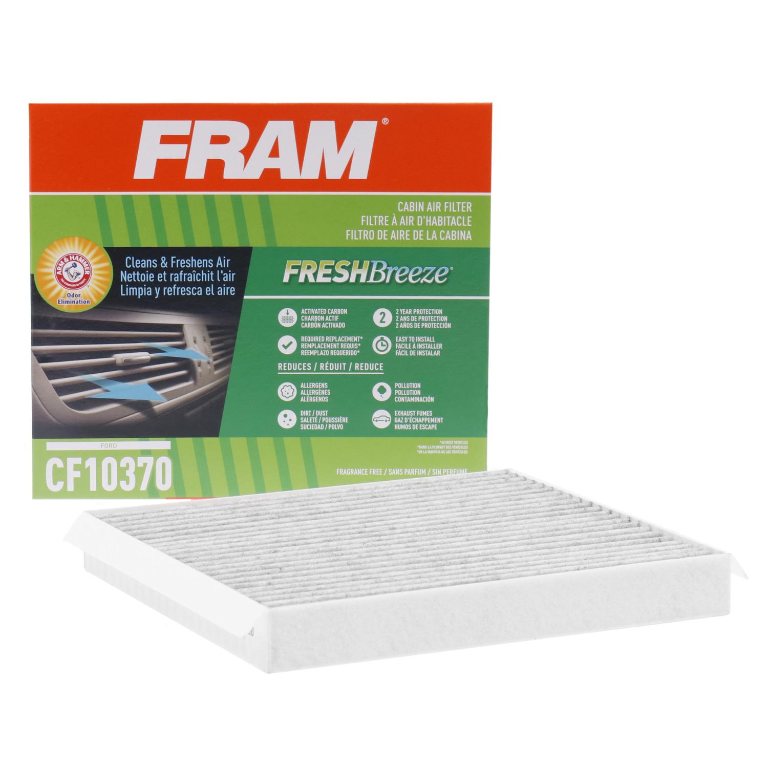 Fram CF10370 - Cabin Air Filter Fram CF10370 Cabin Air Filter product image 1 of 6