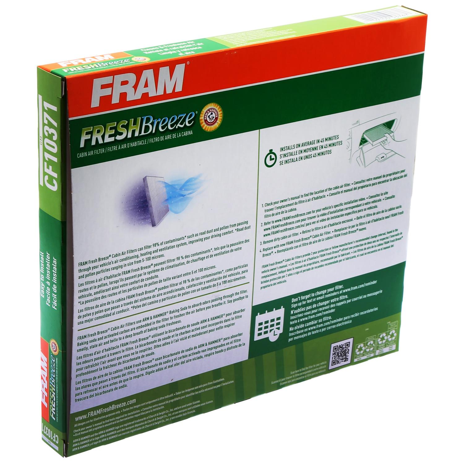Fram CF10371 - Cabin Air Filter Fram CF10371 Cabin Air Filter product image 7 of 7