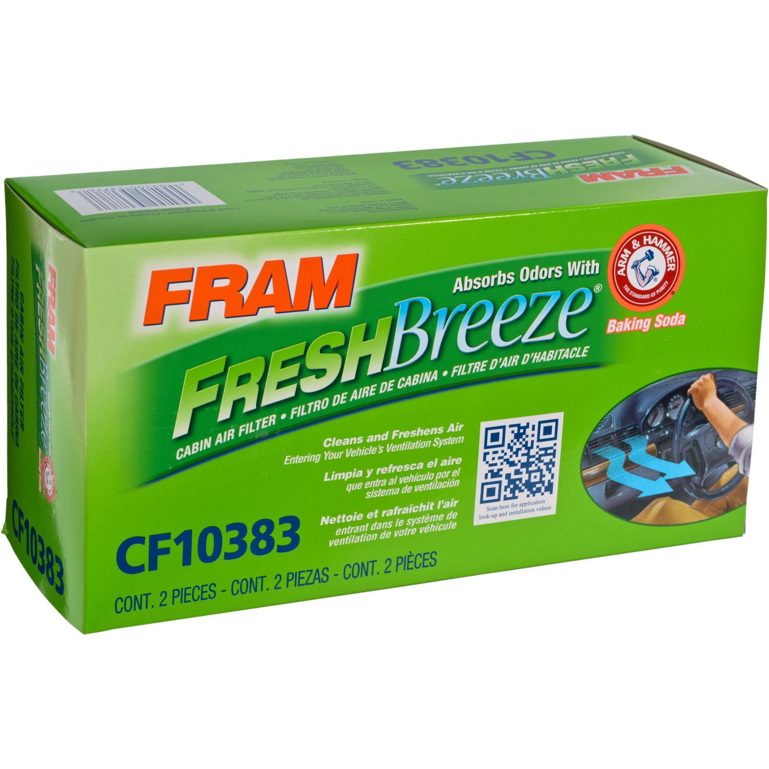 Fram CF10383 - Cabin Air Filter Fram CF10383 Cabin Air Filter product image 2 of 4