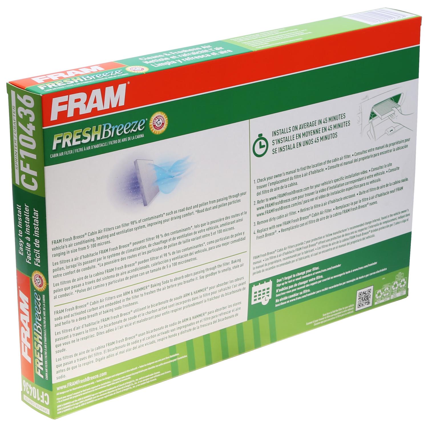 Fram CF10436 - Cabin Air Filter Fram CF10436 Cabin Air Filter product image 6 of 7