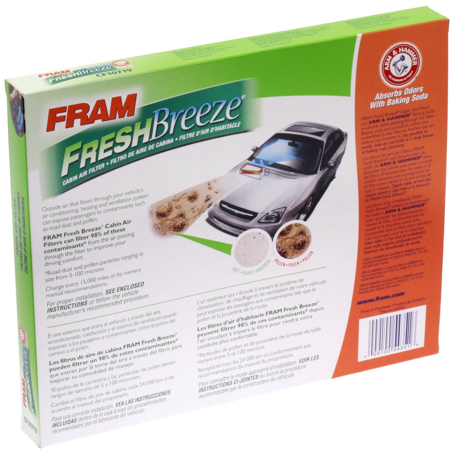 Fram CF10719 - Cabin Air Filter Fram CF10719 Cabin Air Filter product image 5 of 7