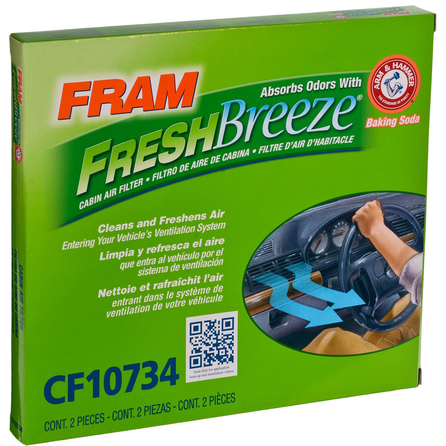 Fram CF10734 - Cabin Air Filter Fram CF10734 Cabin Air Filter product image 2 of 4