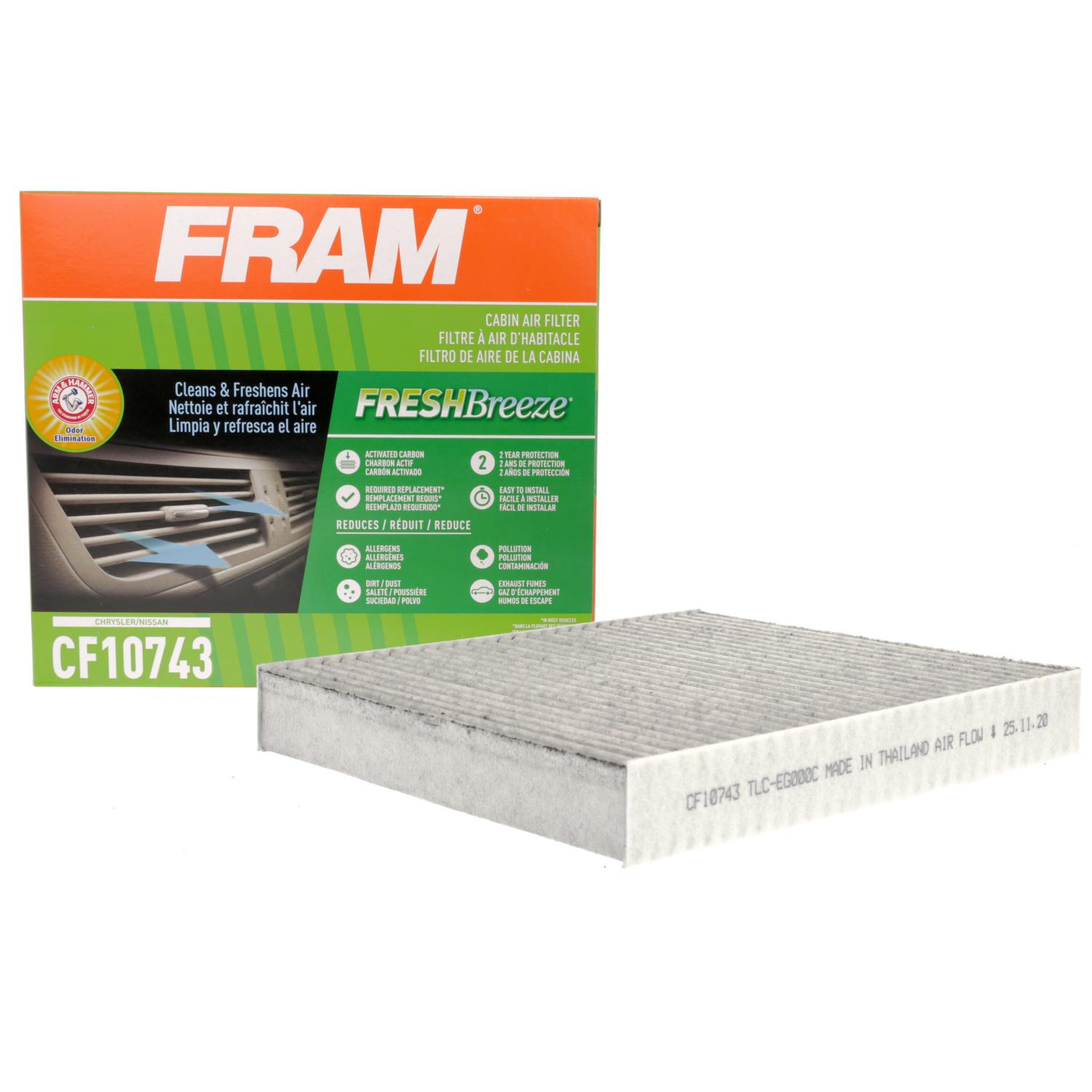 Fram CF10743 Cabin Air Filter product image 2 of 6