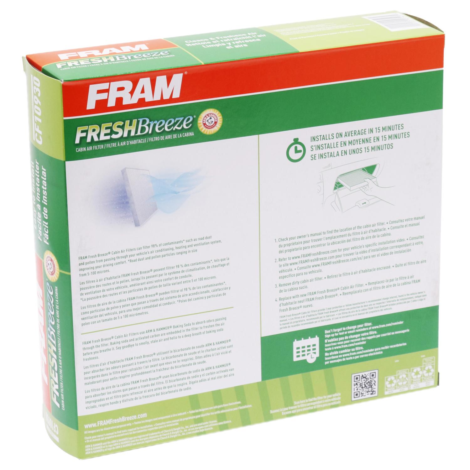 Fram CF10930 Cabin Air Filter product image 5 of 6